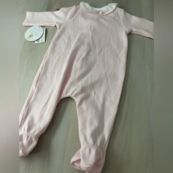 NWT Edgehill Collection x Rebecca Bahn Long Sleeve Pink Embroidered Lamb Sleeper - Picture 9 of 9